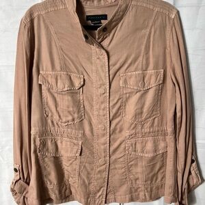 Sanctuary Mauve Utility Jacket Lightweight Casual (New W/Out Tags)